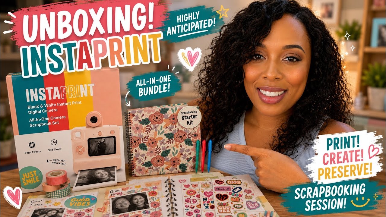 Inta Print FINALLY Unboxing My INSTAPRINT All-In-One Scrapbooking Kit! - YouTube