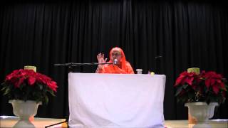 Vedanta Dindimah,  Day 3 Dec 6 2013, SF Bay Area, Swami Tattvavidananda Saraswati