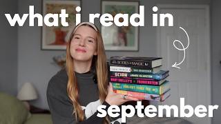 september reading wrap up | new releases, classics, favorites & fall reads