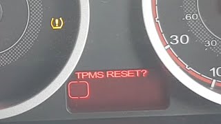 MG3, how to reset the TPMS light.