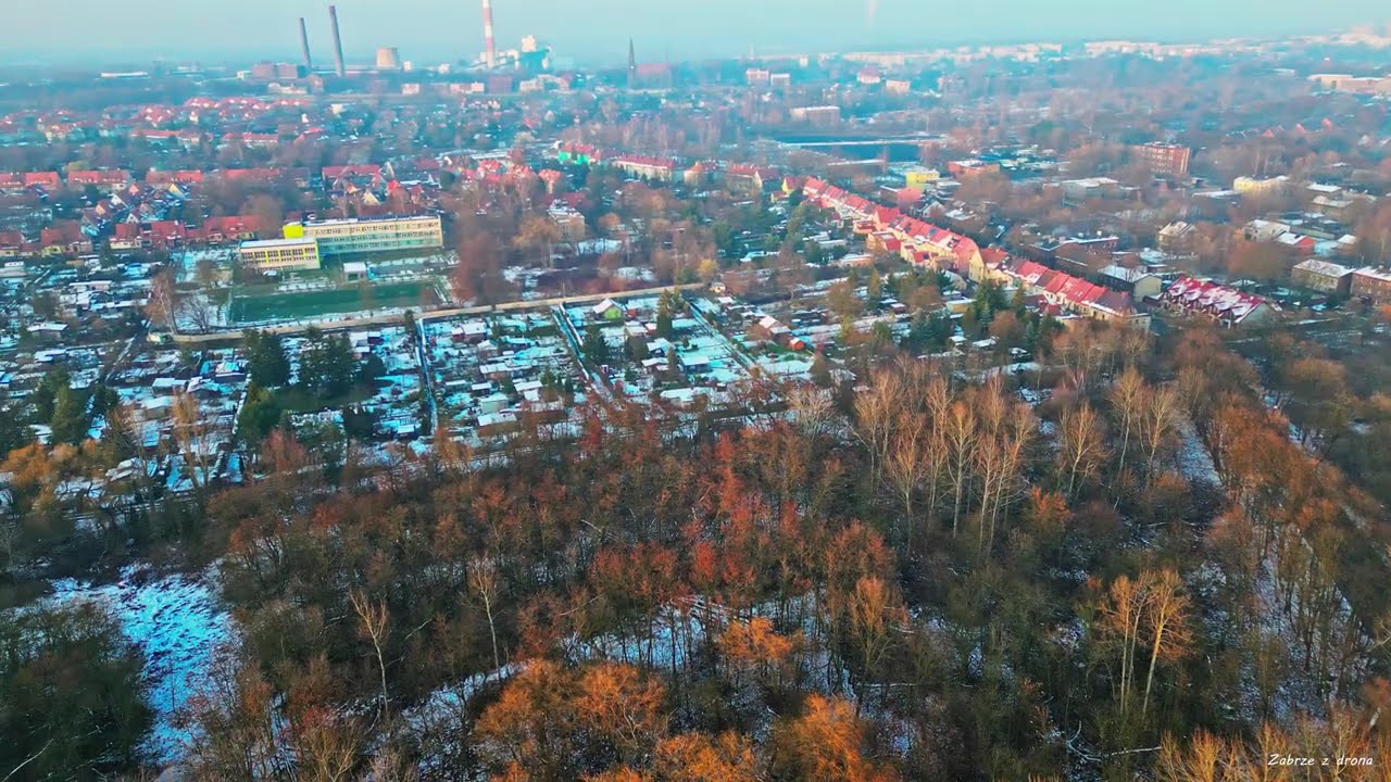 Zabrze z drona - Pawłów ,Czarniawka