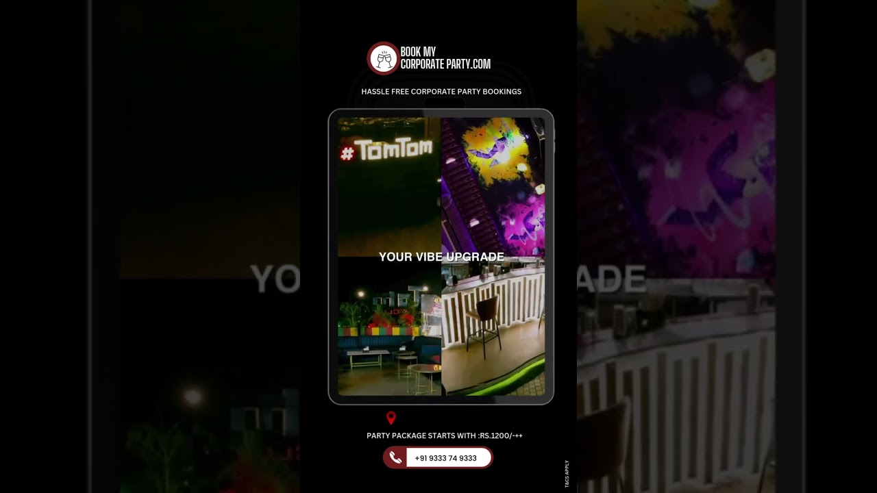 Book your corporate party at TOM TOM - Navi Mumbai 