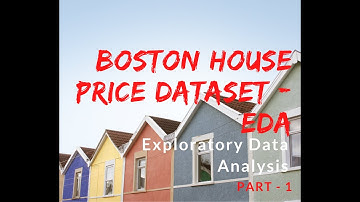 ML 001 Boston housing price prediction  EDA  - LIVE Part1