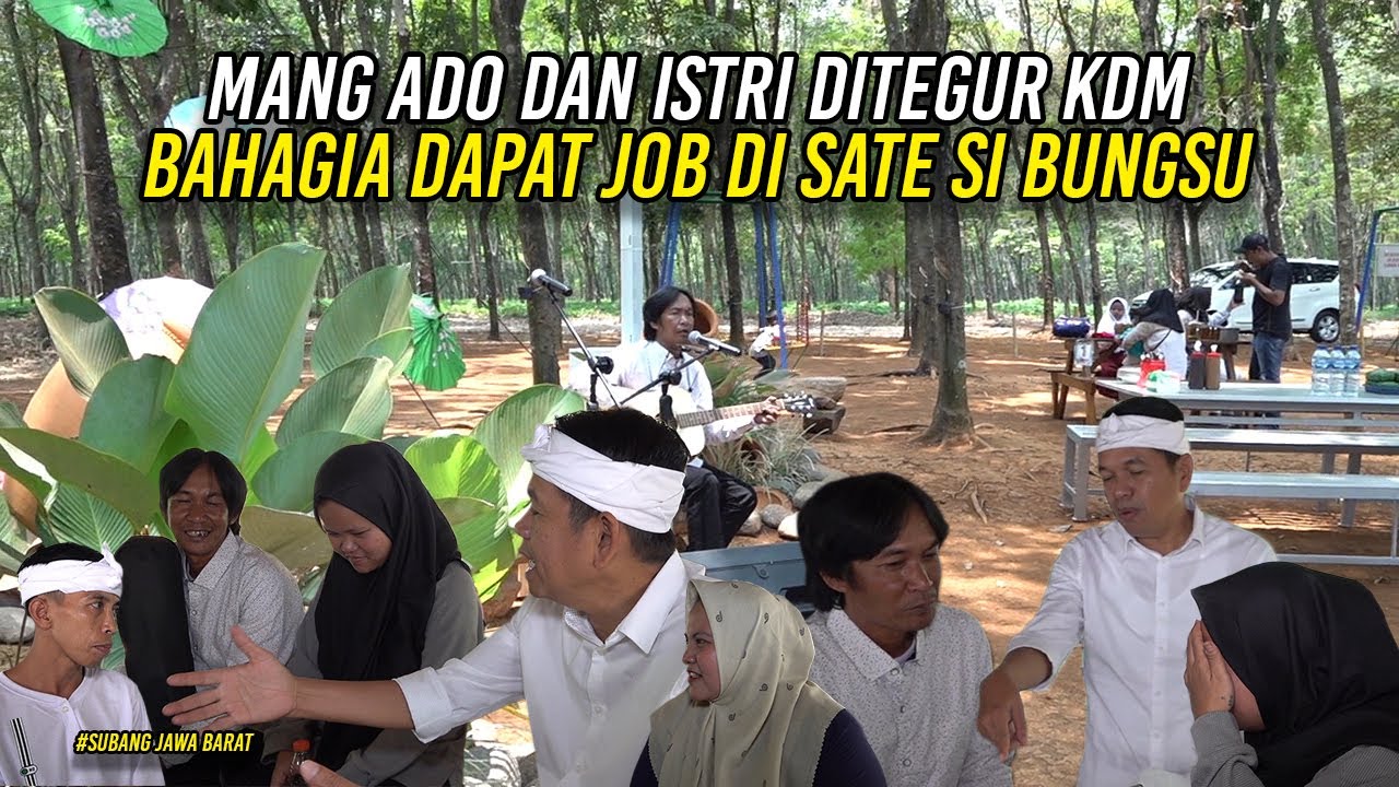 MANG ADO DAN ISTRI DITEGUR KDM | BAHAGIA DAPAT JOB NYANYI DI SATE SI BUNGSU
