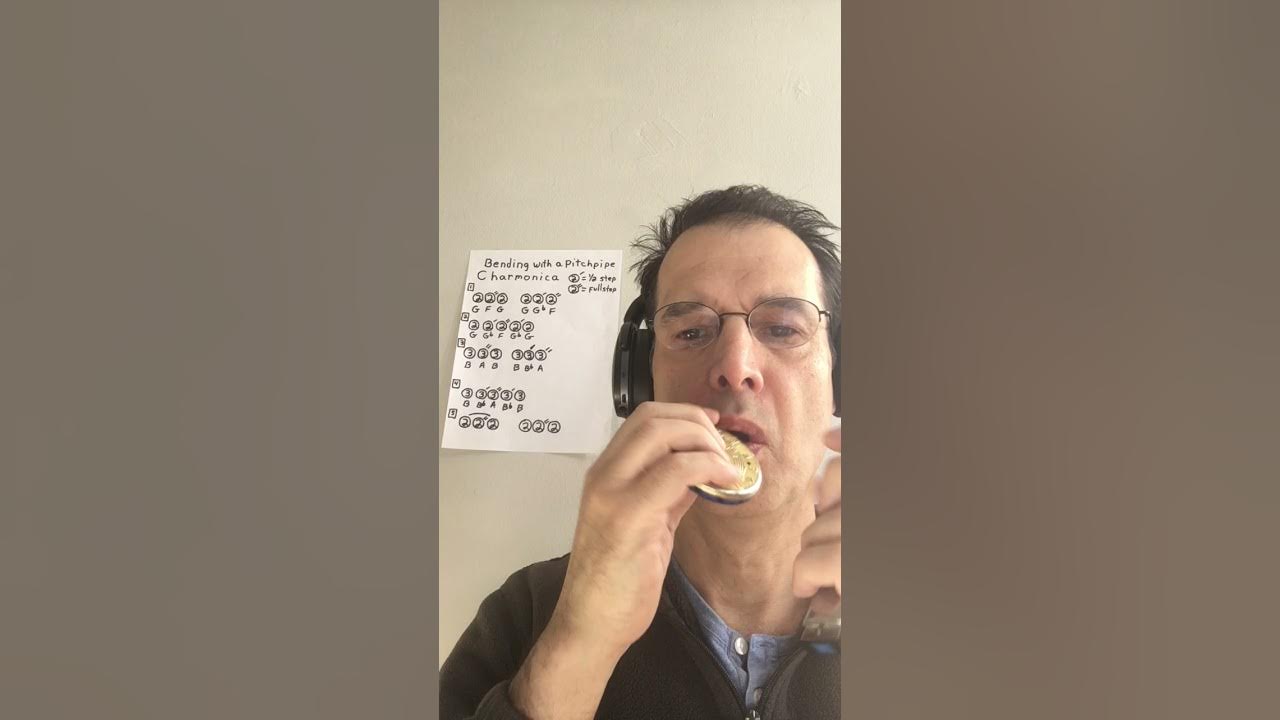Learn to Bend on a C Harmonica Using a Pitch Pipe to Check Accuracy
