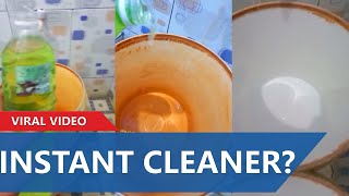 This super cleaning fluid is very effective at cleaning stubborn stains in an instant