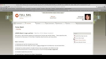 Full Sail University - Game Design (4th Month Finite Math)