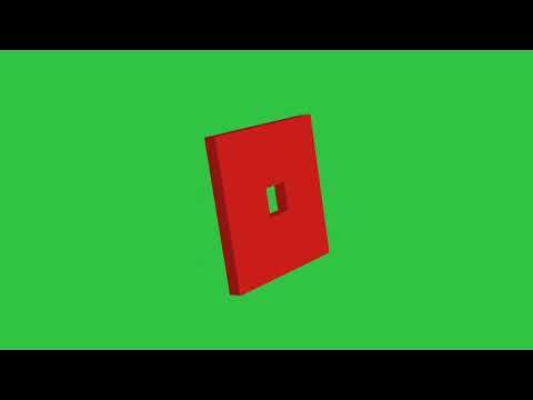 Roblox Logo Rotating on a Green Screen | FREE HD GreenScreen (No