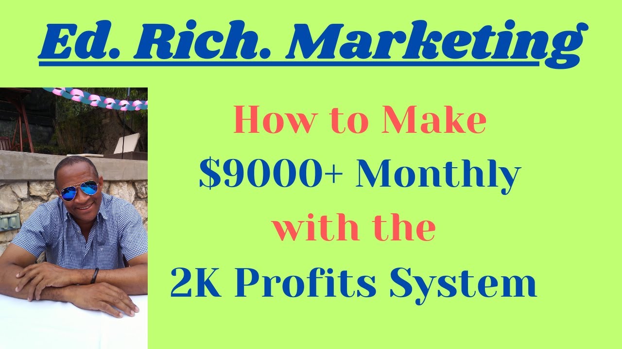 Making More Than $9000+ Monthly With The 2k Profits System 
