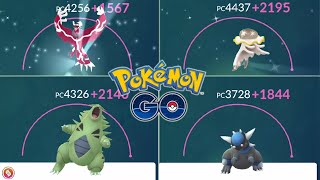 SUBIENDO POKÉMON A LVL50! YVELTAL SHINY, MEGA TYRANITAR, RAMPARDOS 100% Y MÁS! Pokémon GO-davidpetit