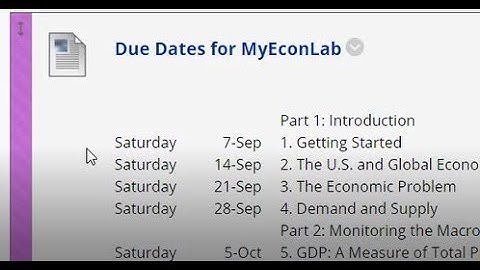 MyEconLab for Fall 2019