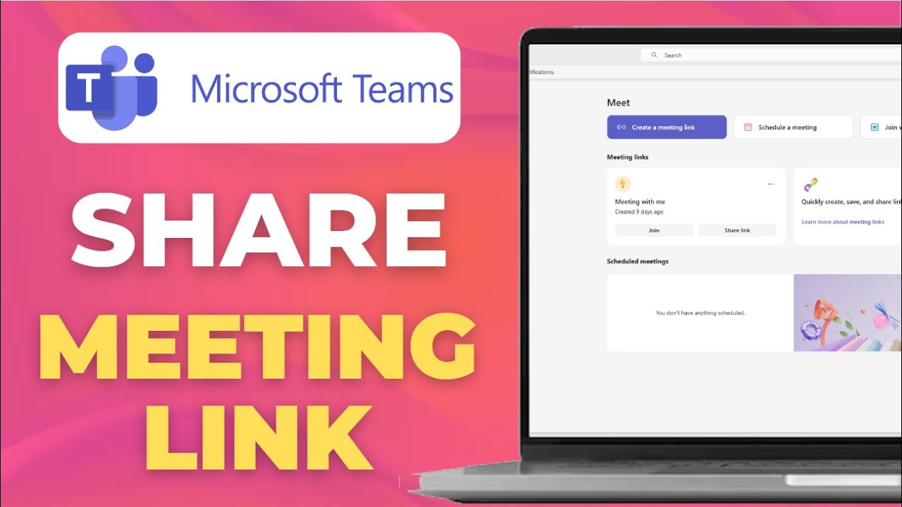How to Create & Share a Meeting Link in Microsoft Teams - YouTube