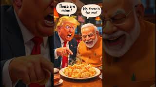 ट्रम्प और मोदी की दोस्ती 😱 || Momos Chalenge | #trump #modi #short
