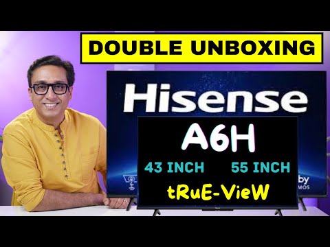 Hisense A6H TV Double Unboxing Best TV in India 2022 ⚡ Best 43 Inch 4K TV
