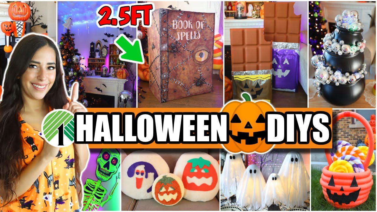 Dollar Tree Halloween DIYS 🎃 (easy affordable hacks you seriously need to try this 2025)
