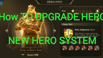 HOW TO UPGRADE HERO IN NEW HERO SYSTEM - Update - 7.4 - King of Avalon KOA