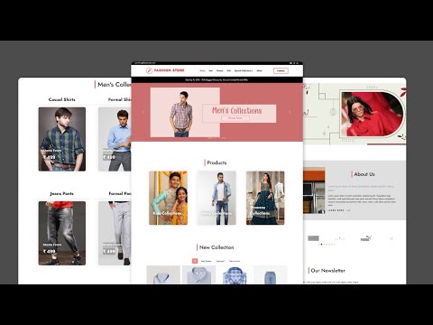 Fashion Store with HTML CSS Bootstrap and JavaScript | Clothing Store ...