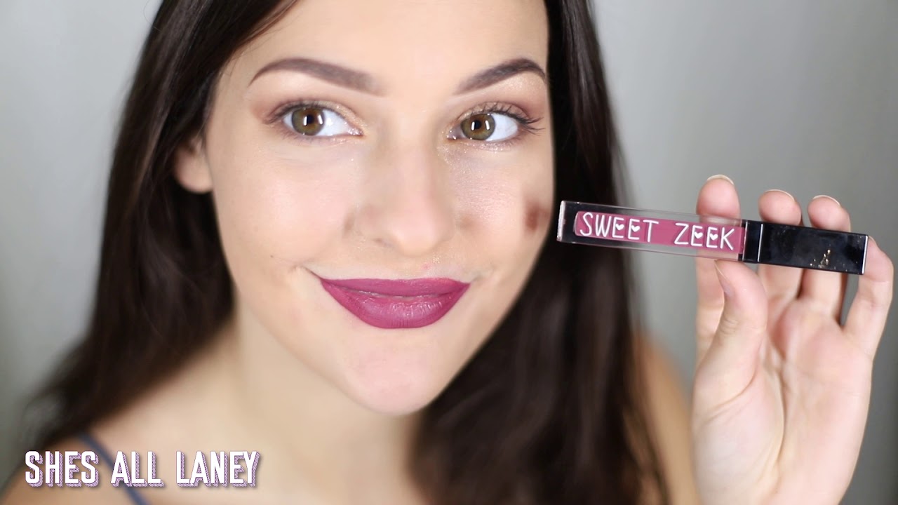 Sweet Zeek Halal and Cruelty Free Lipsticks swatches by Carly Joy ) YouTube