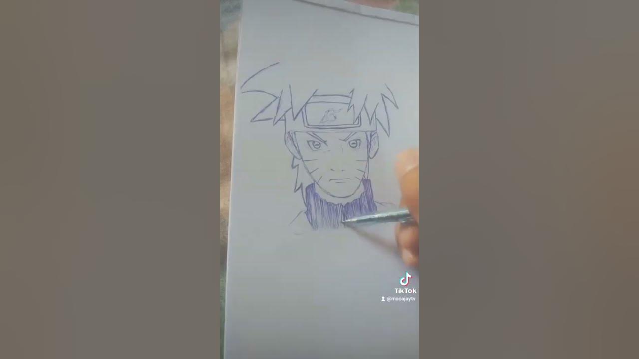 QUICK NARUTO ballpen DRAWING - YouTube