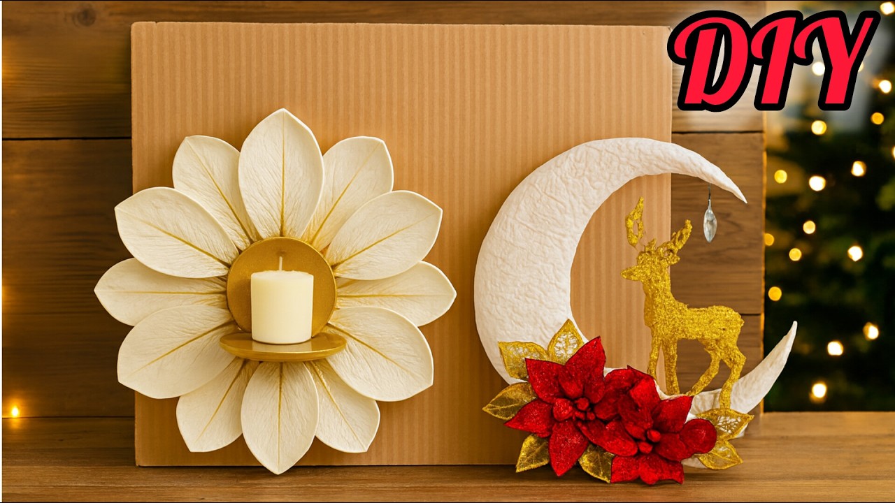 No One Believes These 3 Luxury Christmas Decor Ideas Are Made From Cardboard!