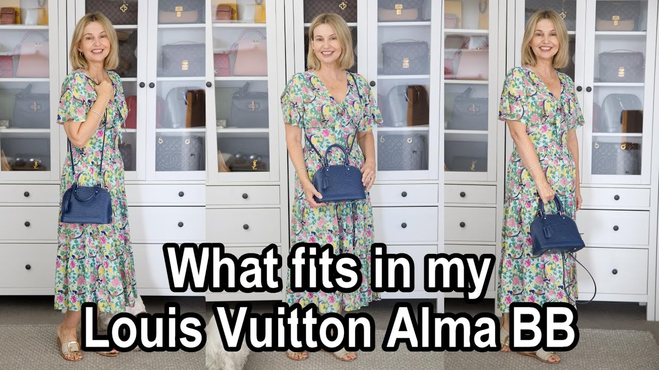 LOUIS VUITTON ALMA BB EPI NOIR, REVIEW & WHAT'S IN MY BAG