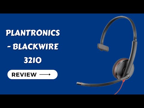 Plantronics - Blackwire 3210 - Wired Headset: Clear Audio for Communication