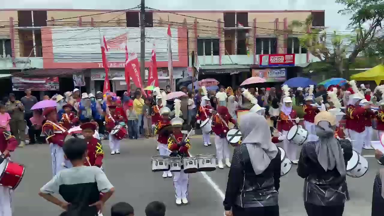 Drumband Gita Marshia Junior Corps_Street Parade HUT RI 79 Kabupaten Bangka Tahun 2024