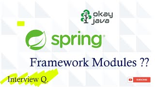 Famous spring framework | spring framework modules | spring modules | spring architecture | okay java Profile