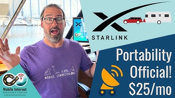 Starlink Portability Official! $25/mo Add-On for RV & Boat Use