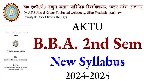 AKTU BBA Syllabus 2024, aktu bba 2nd sem syllabus 2024, aktu syllabus bba 2024, aktu bba 1st year
