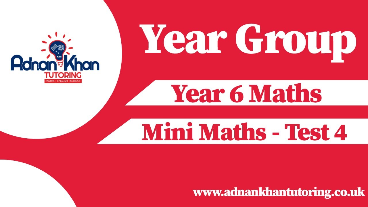 Year 6 Maths - Mini Maths - Test 4 - YouTube