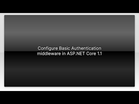 Configure Basic Authentication