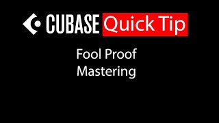 041 Cubase quick tip - Foolproof mastering screenshot 2