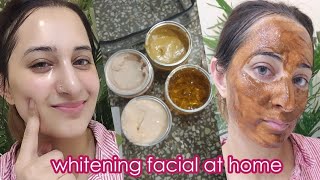 Whitening Facial at Home For Brighter face and Glowing Skin Home Made Best Facial