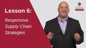 Responsive Supply Chain Strategies | SCMT 4653