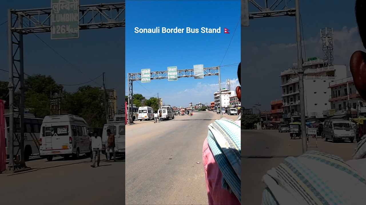 Sonauli Border Bus Stand in Nepal 