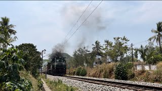 HARDCORE Smoking GOC WDG3A With ￼ Guruvayoor ￼Madurai Express Via punalur sengottai