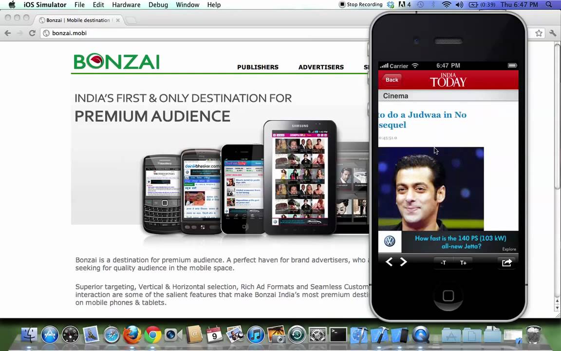 Interstitial Ads on Bonzai