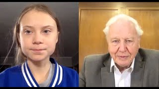 Greta Thunberg and David Attenborough meet for the first time (on Skype)