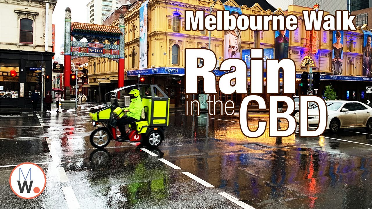 A Rainy Melbourne CBD Walk🚶‍♀️【4k】
