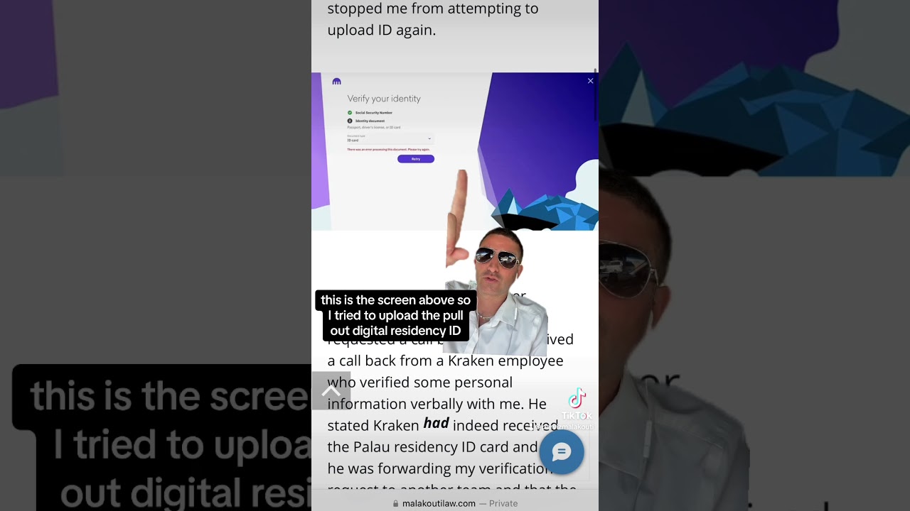 Palau Digital Residency ID - To Open a Crypto Account on Kraken Exchange?  (Field Report #11) - YouTube
