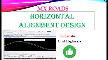 Horizontal Alignment Design in MX roads||Basics||