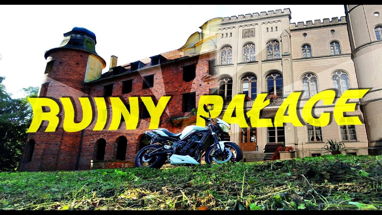 #13 Jazda wokół komina czyli Pałac w Rokosowie i Ruiny w Starym Sielcu || Triumph Street Triple 675