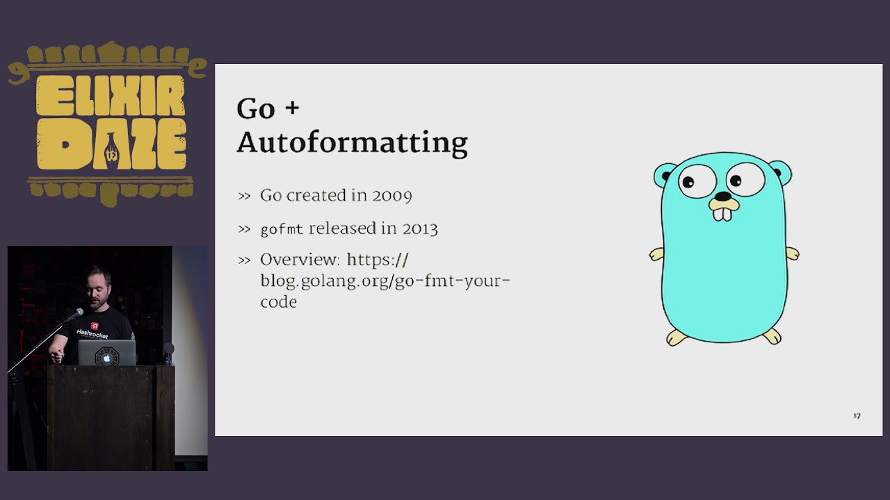 ElixirDaze 2018 - Format Your Elixir Code Now by Jake Worth - YouTube