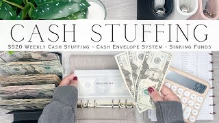 Cash Stuffing $520 | Weekly Cash Stuffing | Cash Envelope System | Sinking Funds & Savings Challenge