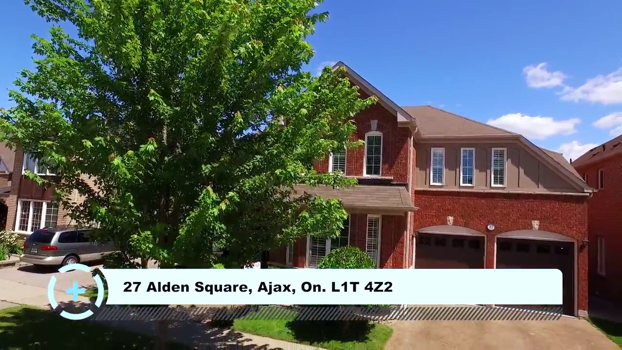 27 Alden Square, Ajax, On. L1T 4Z2 / HD / Virtual Tour YouTube