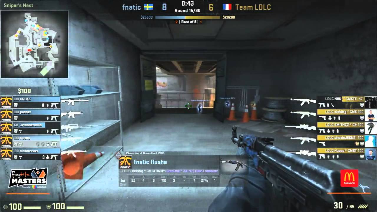 Fnatic vs LDLC - Map 4 (de_overpass) - Fragbite Masters 2014 Season 3 ...