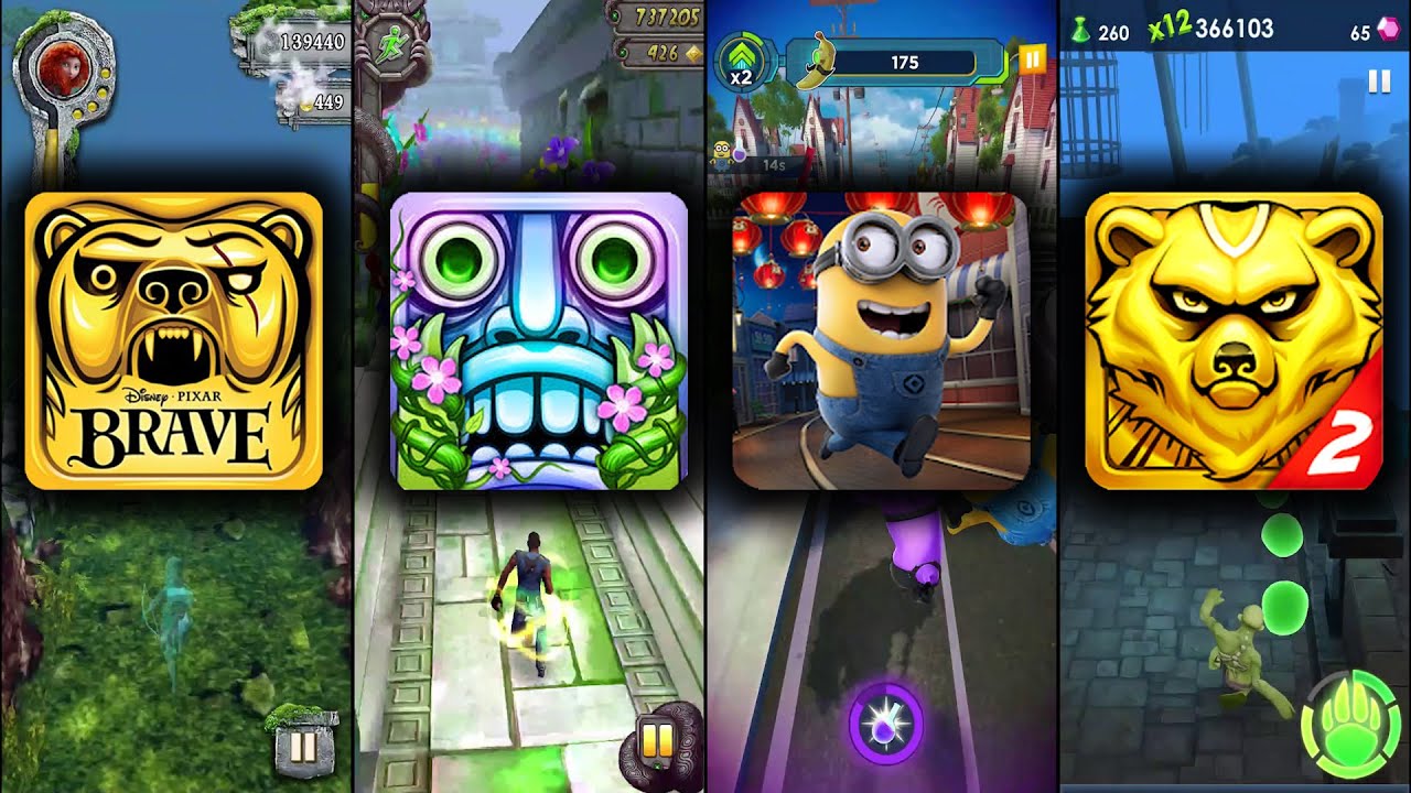 Temple Run Brave Vs Temple Run 2 Blooming Sands Vs Despicable Me Vs ...