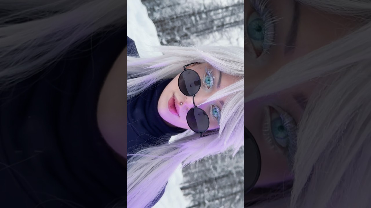 It’s been too long since I’ve cosplayed Gojo🫣💜 #jjk #gojocosplay #animeshorts