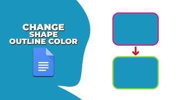 How to change shape outline color in Google Docs